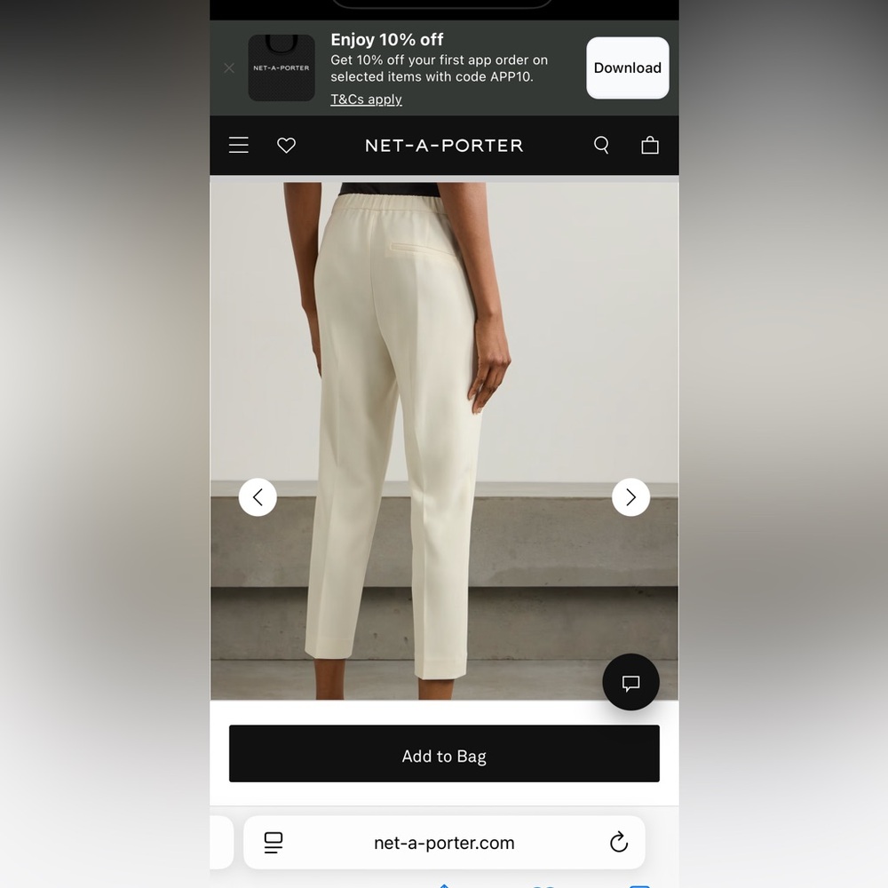 Theory Trecca Crepe Cropped Pants 00